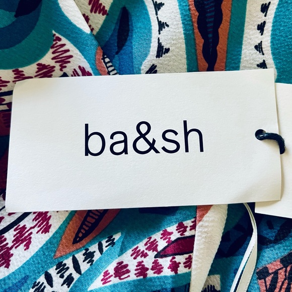 NWT Ba&sh Joyce Turquoise Strappy Size Small Maxi Dress - Picture 8 of 10